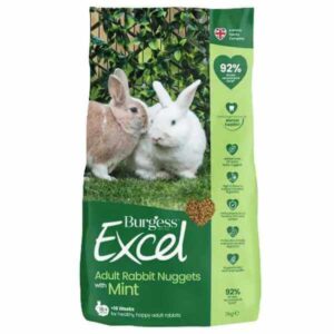 burgess excel rabbit nuggets adult and mint