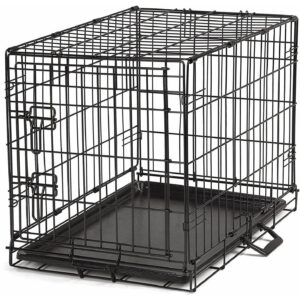 Dog Cottage Crate - Black Wire