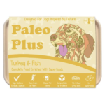 Paleo Plus - Turkey & Fish 500g, Raw Dog Food, Paleo Ridge, The Pet Parlour Terenure