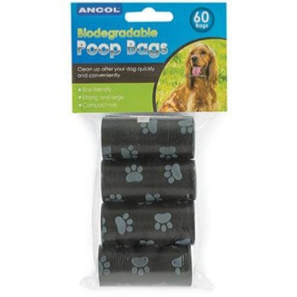 Ancol-Biodegradable Poop Bags 4 x 15pack
