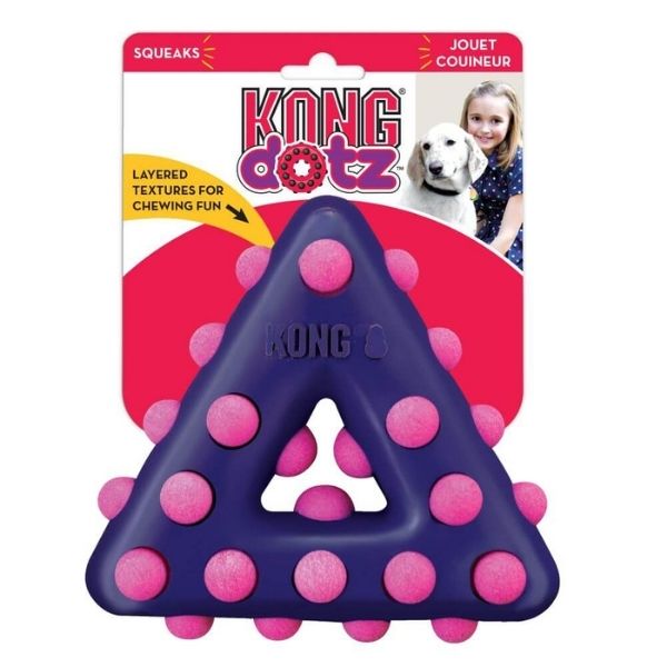 Kong Dotz Triangle Dog Toy From The Pet Parlour Dublin