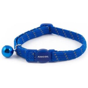 Ancol Reflective Softweave Cat Collar Blue From The Pet Parlour Dublin