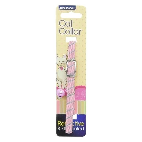 Ancol Reflective Softweave Cat Collar Pink From The Pet Parlour Dublin