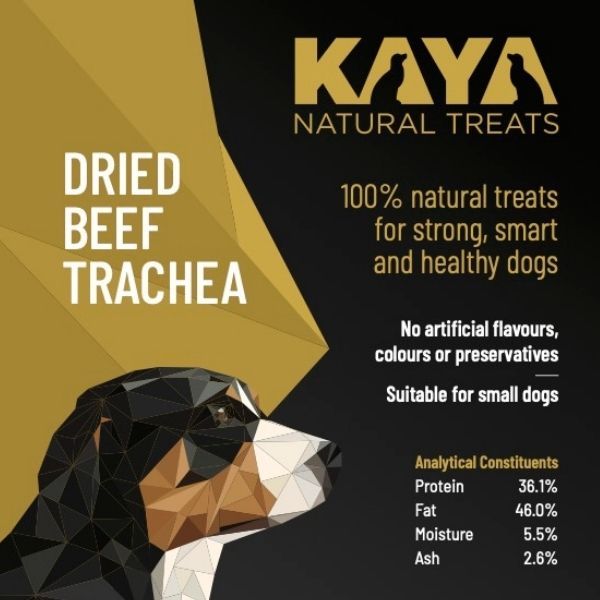 Kaya Natural Treats Beef Trachea from The Pet Parlour Dublin