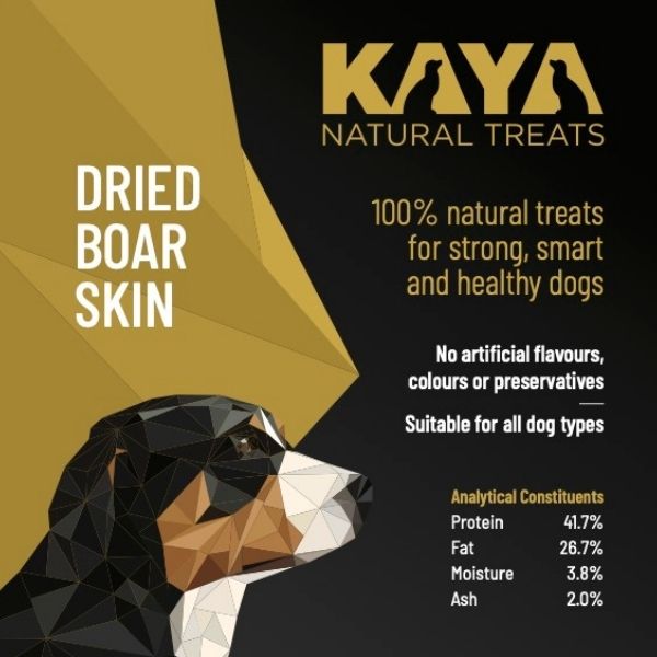 Kaya Natural Treats Boar skin from The Pet Parlour Dublin
