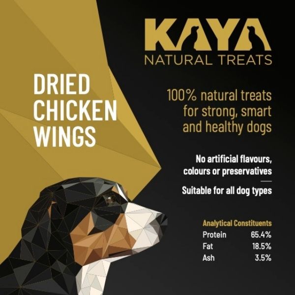 Kaya Natural Treats Dried Chicken Wings from The Pet Parlour Dublin