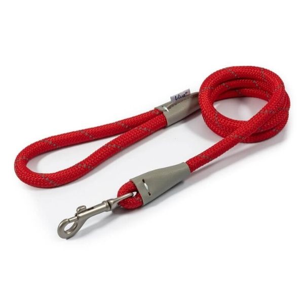 Reflective Dog Rope Lead Red The Pet Parlour Ireland