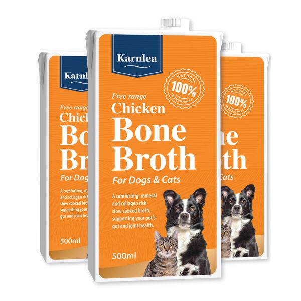 chicken bone broth image to buy online from The Pet Parlour Pet Food & Accessories