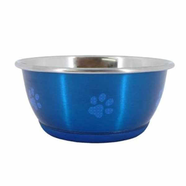 blue dog bowl to buy online from The Pet Parlour Pet Food & Accessories