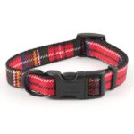 quick fit dog collar tartan