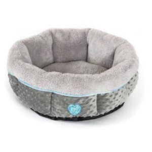 small bite donut 20" dog bed blue