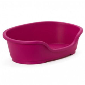 moderna plastic dog bed pink