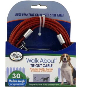 tie out cable for dogs < 20kg