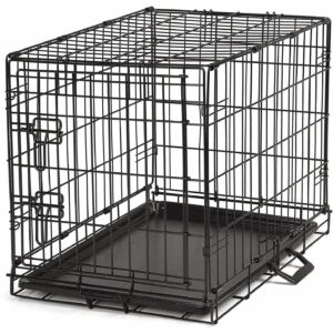 dog crate black wire 2 door