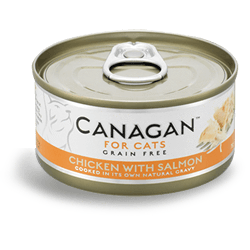 canagan cat chicken with salmon can 75g