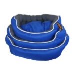 republic of pet snuggle touch luxury dog bed blue