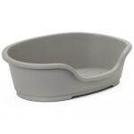 moderna plastic dog bed grey