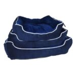 republic of pet slumber corduroy luxury dog bed blue