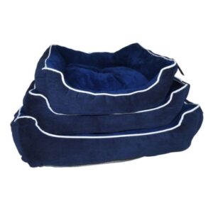 republic of pet slumber corduroy luxury dog bed blue