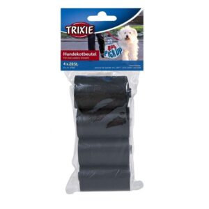 trixie black poo bags 4 rolls x 20 bags