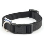 ancol viva quick fit dog collar black