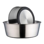 stainless steel non slip dog bowl