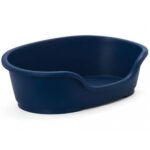 moderna plastic dog bed blue