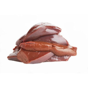 raw beef liver chunks 1kg