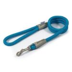 viva reflective rope lead blue