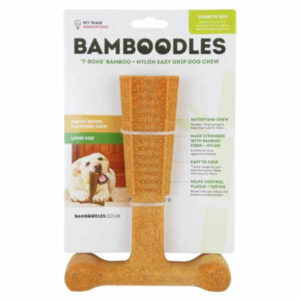 bamboodles dog chew peanut butter