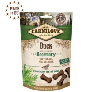 carnilove grain free dog treats duck