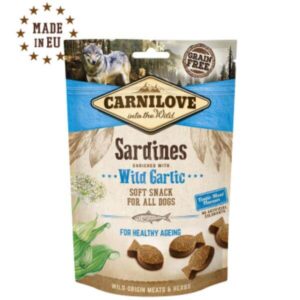 carnilove grain free dog treats sardines