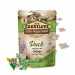 carnilove cat pouch duck with catnip 85g