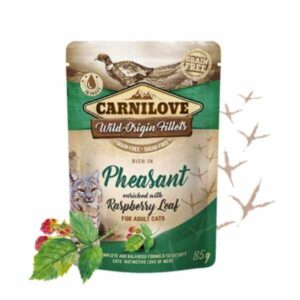 carnilove cat pouch pheasant with raspberry 85g
