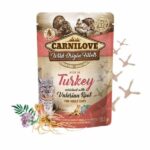 carnilove cat pouch turkey with valerian root 85g