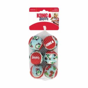 kong christmas holiday squeakair balls