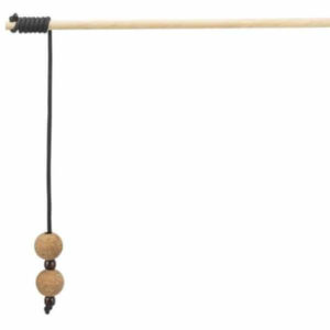 trixie cat play fishing rod with balls
