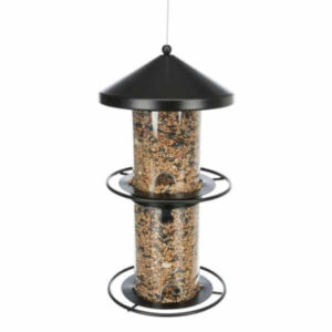 trixie wild bird seed feeder black