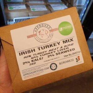 approved raw turkey & veg mix