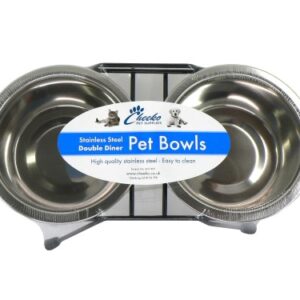 cheeko stainless steel double diner