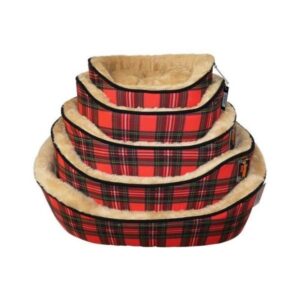 classic red tartan bed