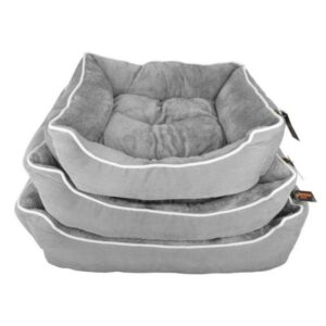 republic of pet slumber corduroy luxury dog bed grey