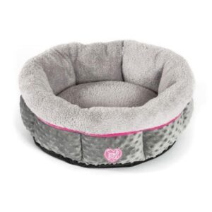 small bite donut 20" dog bed pink