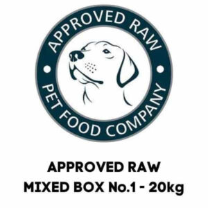 approved raw dog food mixed box no1 20kg