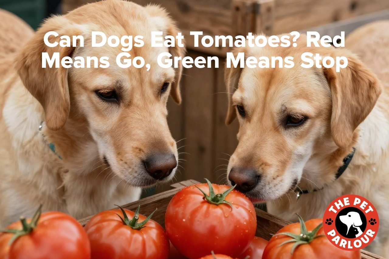 Can Dogs Eat Tomatoes? Red Means Go, Green Means Stop